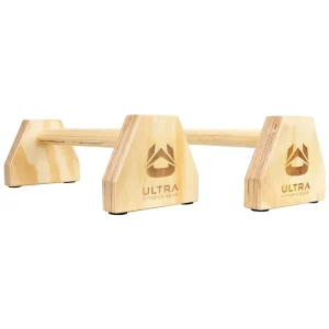 Wooden Parallettes Set for L-Sits, Handstand Push-Ups and Calisthenics
