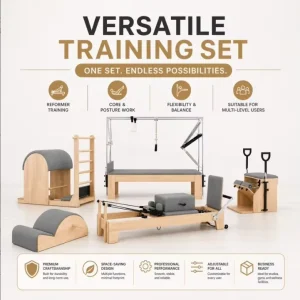 Wooden Pilates Equipment Collection for Studios, Gyms, and Fitness Centers