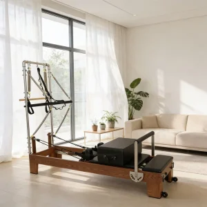 Wooden Pilates Reformer Tower Multifunction Adjustable Portable