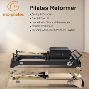 Wooden Pilates Reformer for Core Strengthening