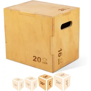 Wooden Plyometric Platform Box for Home Gym and Outdoor Workout