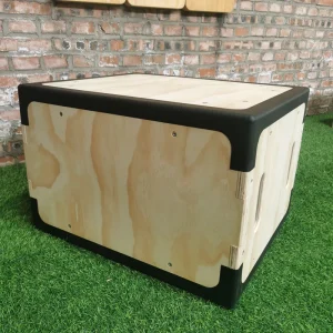 Wooden Soft-Edge Plyo Box for Jump Training