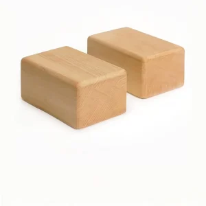 Wooden Yoga Block for Balance Training and Inversion with Custom Logo