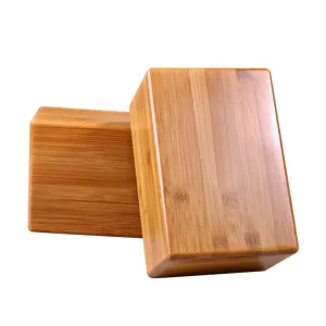 Wooden Yoga Bricks Training Kit Cork Yoga Blocks for Flexibility and Meditation