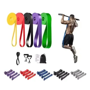 Workout Equipment Elastic Loop Exercise Bands Set Gym Sports Fitness Heavy Pull up Assist Band