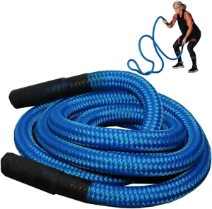 Workout Heavy Battle Rope Nylon 1.5m Diameter 30 50m Lengths CE Certified with Protective Sleeve Customized Logo 4 20kg Weight