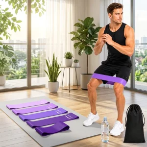 Workout Resistance Bands Set with Handles Latex Loop Exercise Bands for Gym Fitness Training OEM