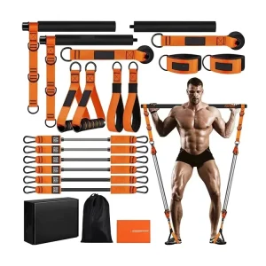 Workout Tension Tubes Yoga Ropes Thermoplastic Elastomer Expander Exercise Elastic Pull Resistance Bands Pilates Bar Kit