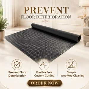 Workshop Pvc Floor Mat Roll Waterproof Oil Proof Pattern for Repair Equipment Area Flooring
