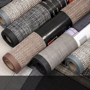 Woven PVC Floor Mat and Vinyl Rug Indoor Outdoor