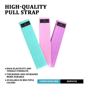 Woven Polyester Fabric Resistance Band Glute Hip Circle Loop Band