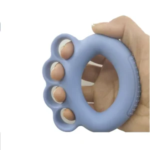 Wrist and Finger Strengthener, Silicone Rubber TPE Hand Grip Trainer and Stretcher