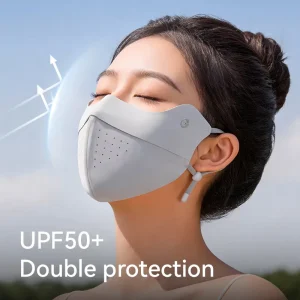 XKZ80 Ice Silk Face Mask Quick-Drying Sports Cycling Face Cover UPF50+ Sunscreen