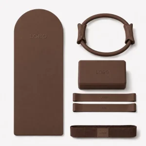 Yoga Accessories Set Yoga Mat Pilates Ring EVA Yoga Block Strap and Loop Band