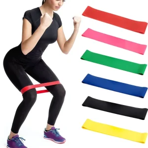 Yoga Accessory Gym Fitness Set Physical Therapy Fitness Stretch Resistance Exercise Bands Broad Rubber Latex Band Latex Strip