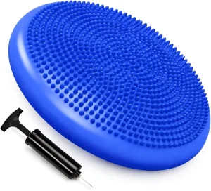 Yoga Balance Air Pad Inflatable Wobble Cushion for Fitness Stability