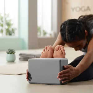 Yoga Block EVA Foam Latex Free Non Slip Surface Beveled Edges Supportive for Adult Use Pilates Meditation Deepen Stretches