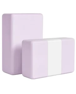 Yoga Blocks 2 Pack High Density EVA Foam Non Slip Lightweight
