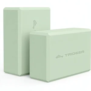 Yoga Blocks 2-Pack, Soft Non-Slip EVA Foam, Beveled Edges, for Yoga, Pilates, Dance and Stretching