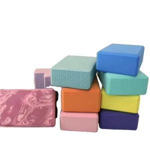 Yoga Blocks Pilates Bricks High Density EVA Foam Exercise Fitness Quality Customized Logo Packing Pcs