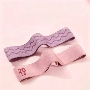 Yoga Elastic Medium Resistance Durable Eco Friendly Anti slip Comfortable Portable Polyester Fabric Composite Exercise Bands
