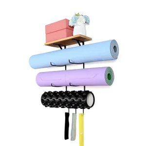 Yoga Equipment Accessories Organizer with Wall Mount, Dimensional Tolerance <1mm, Weight Tolerance <1%