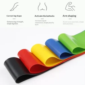Yoga Fitness Resistance Band Loop Slimming Legs Shaping Butt Glute Lifting Ring Squat Thermoplastic Elastomer 5 Piece