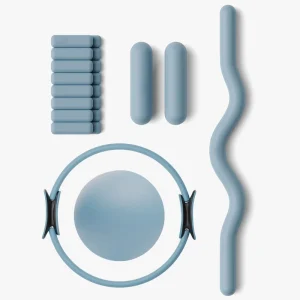 Yoga Fitness Set with Silicone Dumbbells Gym Rings and Yoga Mat