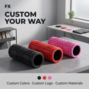 Yoga Foam Roller for Deep Tissue Muscle Massage, Exercise Recovery, Stretching, Pilates, and Fitness Training
