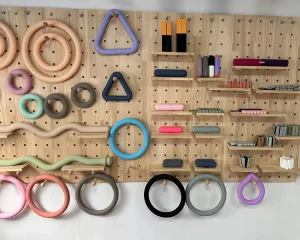 Yoga Mat, Hip Bands, Dumbbells, Beam, and Wristband Set