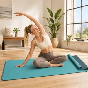 Yoga Mat Manufacturer Foldable Alignment Mat for Studio Training and Fitness Center Supply