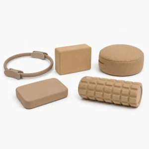 Yoga & Pilates Accessories Set EVA Padded Handles Inner Thigh Leg Arm Workout Home Gym Fitness