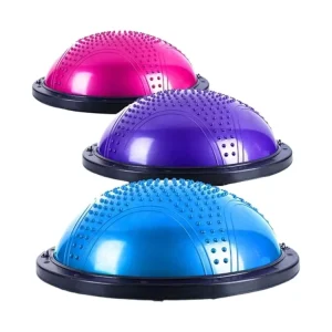 Yoga Pilates Floating Point Wave Speed Ball 46*20cm Thickened PVC Footed Explosion-Proof Half Round