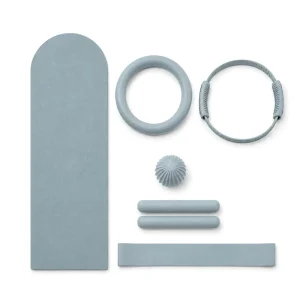Yoga Pilates Kit with Mat, Ball, Bar, Dumbbell Bag, Silicone Ankle Weights, and Resistance Bands