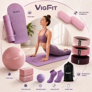 Yoga Pilates Set Home Gym Exercise Equipment Bundle