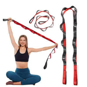 Yoga Pilates Stretching Strap Physical Therapy Dance Ballet Fitness Warm up Non Elastic Stretch Band