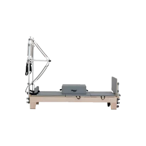 Yoga Pilates Studio Full Track Sliding Bed Black Aluminum Adjustable Reformer Machine with Box Jump Board