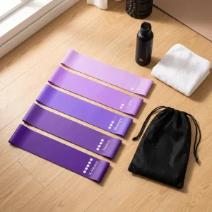 Yoga Resistance Band Set Latex Loop Exercise Bands for Pilates Fitness Gym Workout Custom Logo OEM