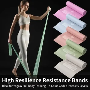 Yoga Resistance Bands, Thermoplastic Elastomer, Light Resistance for Home Use and Beginners