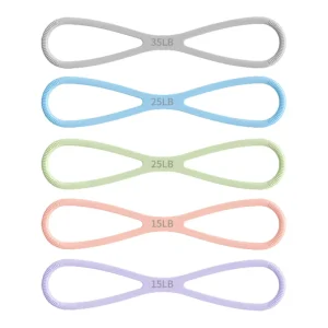 Yoga Strap Stretch Figure 8 Resistance Band Chest Expander Yoga Tension Rope Fitness Pilates Resistance Band