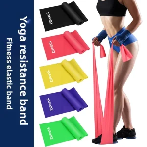 Yoga Stretch Long Exercise Flat Resistance Bands Personalized Custom LOGO Elastic Thera Band