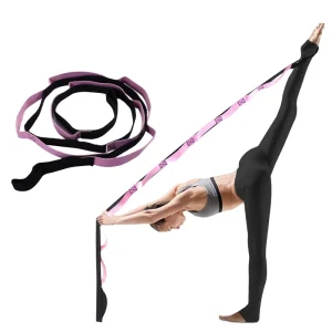 Yoga Stretching Strap with 8/10/12 Flexible Loops
