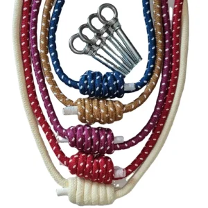 Yoga Wall Stretch Strap Cotton Woven Hanging Rope Auxiliary Tool Supplies Set