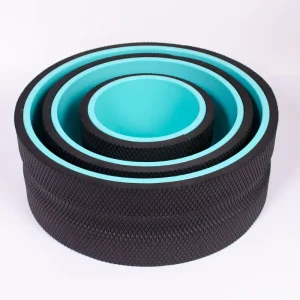 Yoga Wheel 4-Piece EVA Foam Roller Set for Back Pain Relief