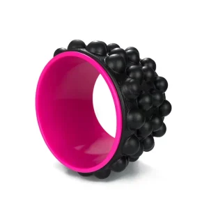 Yoga Wheel for Myofascial Release and Back Pain Relief with Non-Slip Rubber Foam Surface