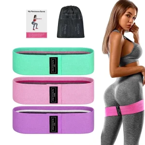 ZAKERDA Premium Physiotherapy Hip Booty Resistance Bands 76*8cm Polyester Latex Stretching Yoga Gym Workout Fitness Equipment