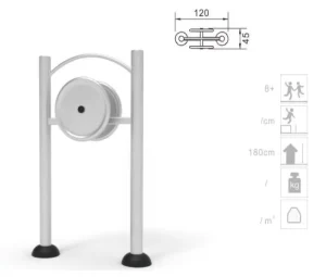 ZH-202550004 304/316 Stainless Steel CE EN1176 Certified Customized Outdoor Fitness Equipment