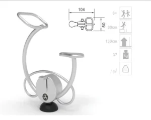 ZH 202550007 304/316 Stainless Steel Outdoor Public Park Fitness Equipment, CE EN1176 Certified