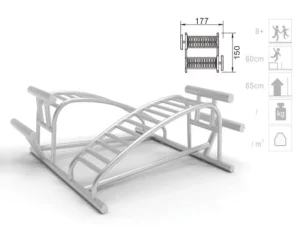 ZH-202550021 304/316 Stainless Steel Outdoor Fitness Equipment for Public Parks CE EN1176 Certified