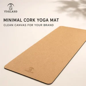 Zen Printed Cork Yoga Mat Artistic Rubber Non Slip Eco Friendly Exercise Mat Custom Logo
